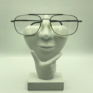 Vintage Easy Clip Silver Aviator Frame